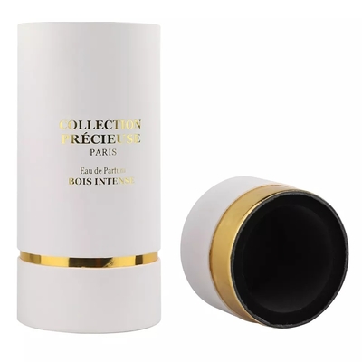 Parfumez l'emballage blanc de tube de carton, boîte cosmétique de tube de surface plane