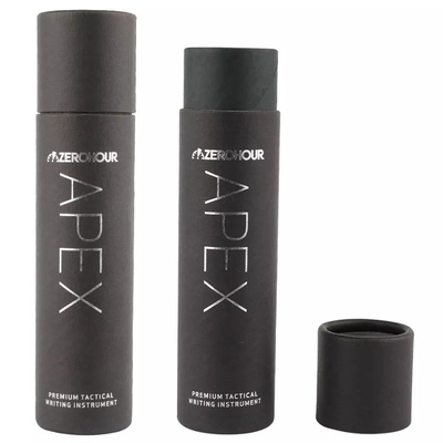 Tube de papier d'emballage noir empaquetant le récipient cosmétique de nourriture de carton recyclable