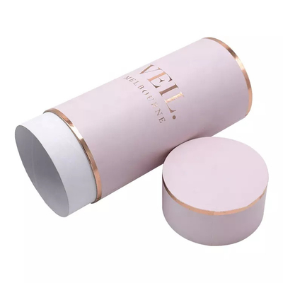 Logo Round Cylinder Container Eco imprimé fait sur commande amical pour le voile d'habillement
