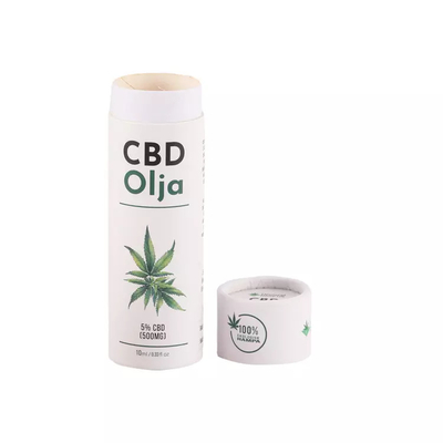 tube de papier rond d'huile essentielle de 10ml CBD empaquetant l'emballage cosmétique de tubes de cylindre