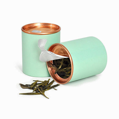 Cylindre de carton de qualité alimentaire étanche à l'air décoller le tube d'emballage de poudre de protéine de thé de café de couvercle