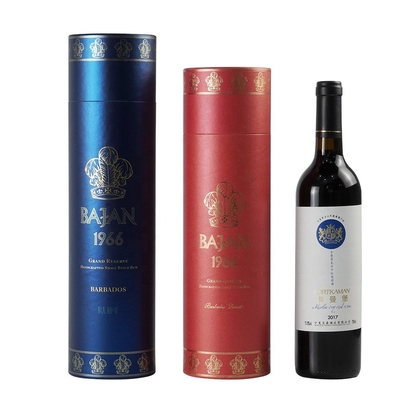 L'oreiller de velours de boîte de présentation de bouteille de vin de boisson a inséré Hotstamping de relief