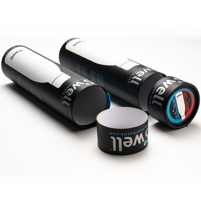 Tube de vin de carton d'OEM, emballage de haut niveau de cylindre de vin de carton