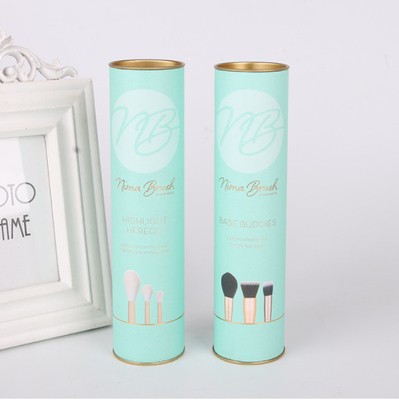 Le tube de papier cosmétique d'OEM empaquetant l'oreiller de relief de velours s'est inséré