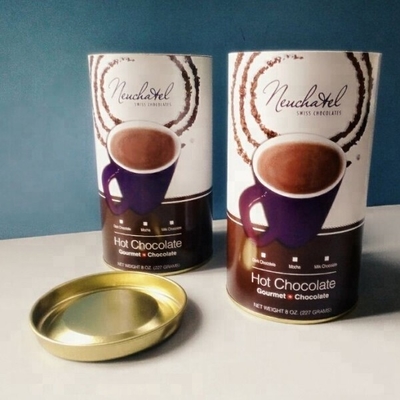 Boîtes composées de papier hermétiques, conteneurs de cylindre de carton de 63mm