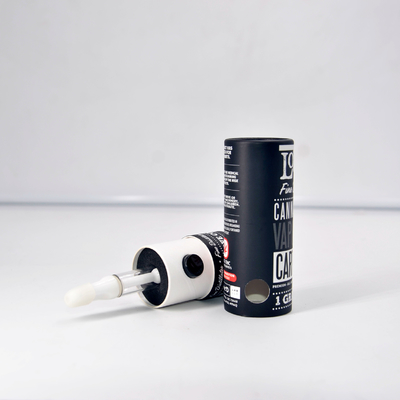Dispositif à l'épreuve des enfants personnalisé empaquetant un tube de papier rond à l'épreuve des enfants avec bouton de verrouillage