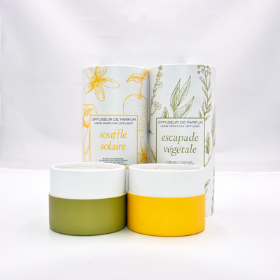 Aromatherapy imprimé par coutume de boîte de tube de cylindre de parfum avec l'insertion de papier