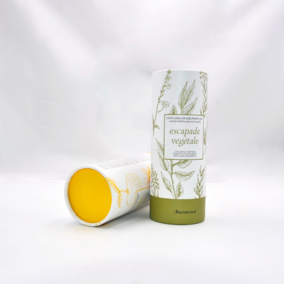 Aromatherapy imprimé par coutume de boîte de tube de cylindre de parfum avec l'insertion de papier