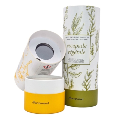 Aromatherapy imprimé par coutume de boîte de tube de cylindre de parfum avec l'insertion de papier