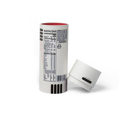 Tube en papier de qualité alimentaire avec boîte à tube ronde à fenêtre transparente pour l'emballage alimentaire