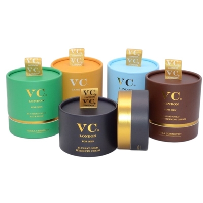 Tube de papier cosmétique CMKY avec ruban pour emballage de parfum crème