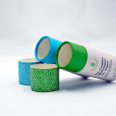 Boîte écologique de tube de carton de catégorie comestible pour l'emballage de capsules de supplément