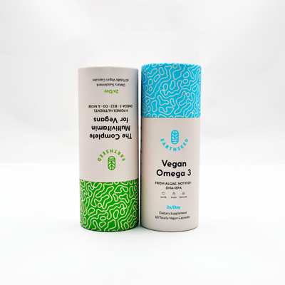 Boîte écologique de tube de carton de catégorie comestible pour l'emballage de capsules de supplément