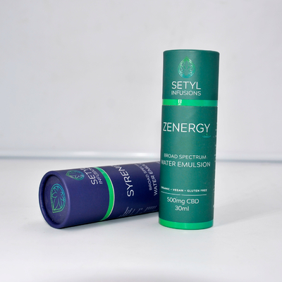 tube d'huile essentielle de 30ml CBD empaquetant le cylindre écologique pour les bouteilles cosmétiques