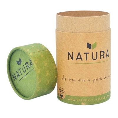 Emballage rond de sucrerie de biscuits de thé de cylindre de tube de papier d'emballage de nourriture imprimée