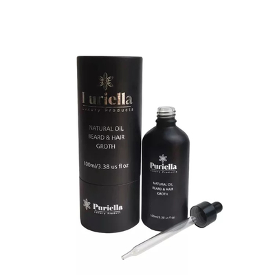 récipient rond de tube de papier d'emballage de bouteille d'huile essentielle 100ml pour le cosmétique