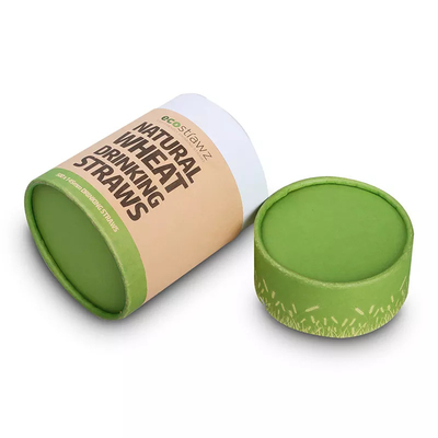 Tube de nourriture de papier d'emballage d'OEM empaquetant la boîte en carton écologique de thé de cylindre de CMYK