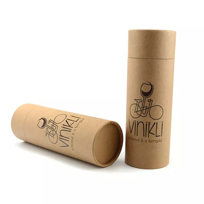 Tube fait sur commande de carton de vin empaquetant le tube rond de nourriture de papier d'emballage