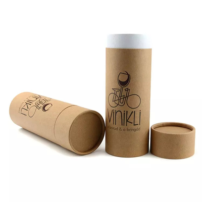 Tube fait sur commande de carton de vin empaquetant le tube rond de nourriture de papier d'emballage