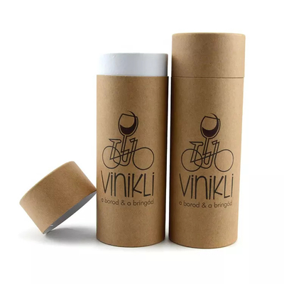 Tube fait sur commande de carton de vin empaquetant le tube rond de nourriture de papier d'emballage