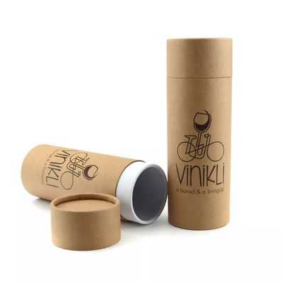 Tube fait sur commande de carton de vin empaquetant le tube rond de nourriture de papier d'emballage