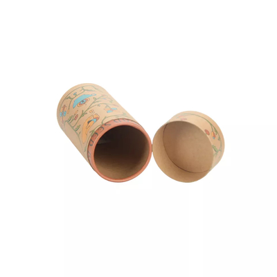 Tube de papier kraft d'impression de logo personnalisé pour l'emballage de thé au café