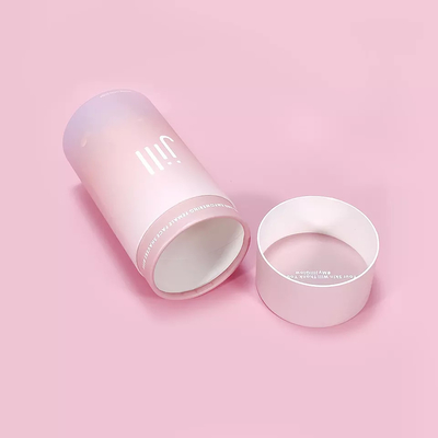 Boîte de papier de cylindre d'emballage de rouge à lèvres, conteneurs cosmétiques écologiques de CMYK
