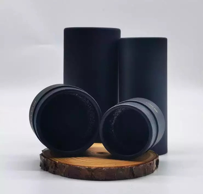 bouteille de parfum noire de tube de papier de carton d'emballage de 30ml 50ml 100ml avec l'insertion d'EVA