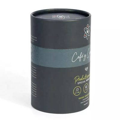 Tube de papier de thé de poudre de collagène de café empaquetant hermétiquement la catégorie comestible de couvercle
