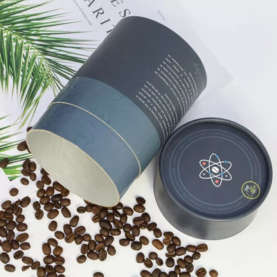Tube de papier de thé de poudre de collagène de café empaquetant hermétiquement la catégorie comestible de couvercle
