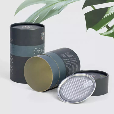 Tube de papier de thé de poudre de collagène de café empaquetant hermétiquement la catégorie comestible de couvercle