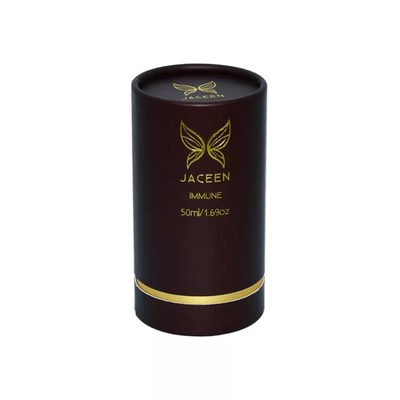 Emballage de papier fait sur commande de boîte de tube de papier de parfum d'emboutissage d'or de carton rigide pour le parfum