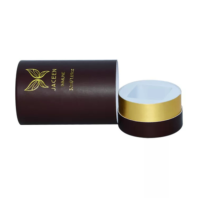 Emballage de papier fait sur commande de boîte de tube de papier de parfum d'emboutissage d'or de carton rigide pour le parfum