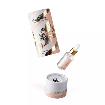 Boîte de papier cosmétique ronde de tube, tube de papier de parfum d'huile essentielle avec l'insertion