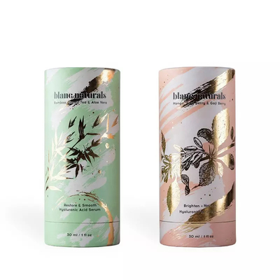 Boîte de papier cosmétique ronde de tube, tube de papier de parfum d'huile essentielle avec l'insertion