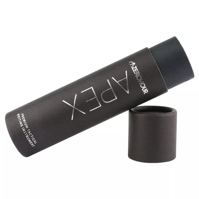 Tube de papier d'emballage noir empaquetant le récipient cosmétique de nourriture de carton recyclable