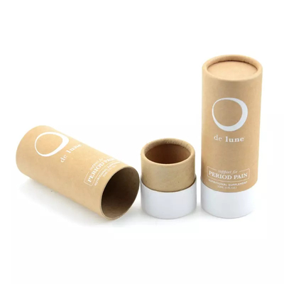 Tube de papier kraft d'huile essentielle de 30 ml empaquetant la boîte cosmétique d'emballage de logo fait sur commande