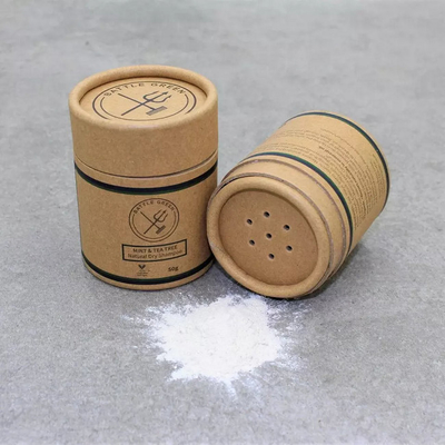 Emballage de tube de papier de tamis de poudre de récipient d'assaisonnement d'épice de carton de catégorie comestible