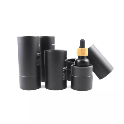 Boîtes noires de tube de carton pour les tubes d'emballage cosmétique de bouteilles de compte-gouttes d'huile essentielle