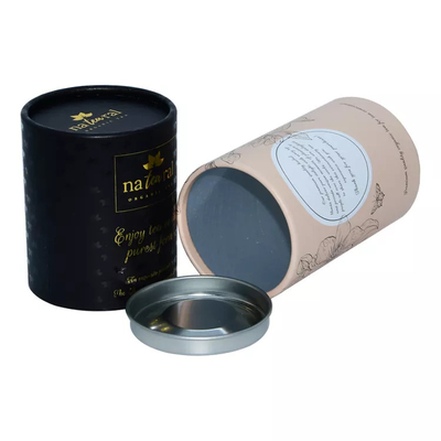 Café de empaquetage de thé de catégorie comestible de tube écologique de cylindre avec le papier d'aluminium