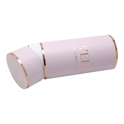 Logo Round Cylinder Container Eco imprimé fait sur commande amical pour le voile d'habillement