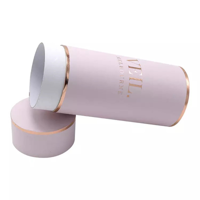 Logo Round Cylinder Container Eco imprimé fait sur commande amical pour le voile d'habillement