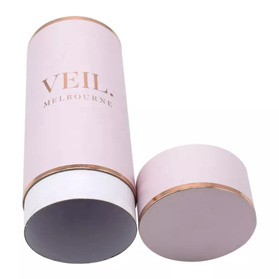 Logo Round Cylinder Container Eco imprimé fait sur commande amical pour le voile d'habillement