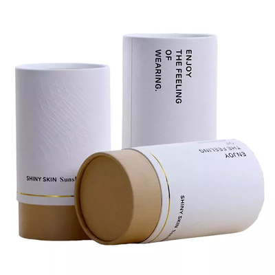 Tube écologique fait sur commande de papier de soins de la peau empaquetant les tubes cosmétiques de papier d'emballage de parfum