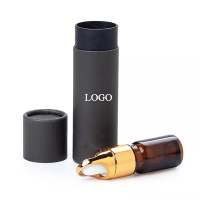 Tube noir de bouteille d'huile essentielle de Papier d'emballage empaquetant Logo Printed fait sur commande