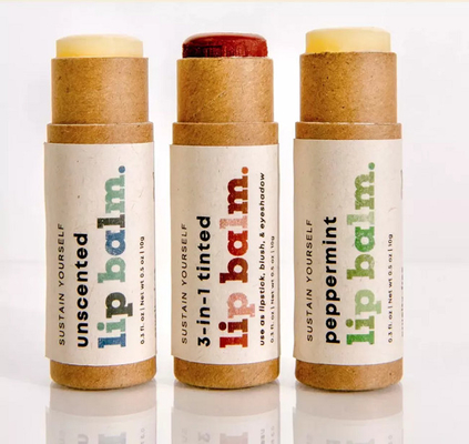 les tubes de baume à lèvres de papier de 0.5oz emballage, carton de désodorisant de carton soulèvent des tubes