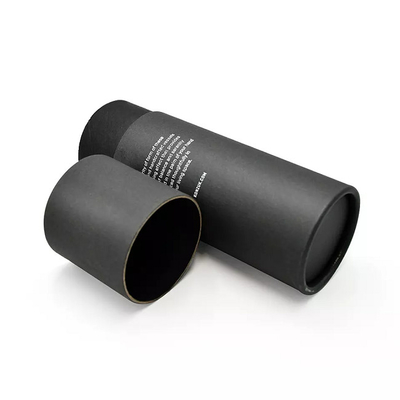 Conteneur de expédition d'emballage de papier de petit emballage rond noir recyclable de carton