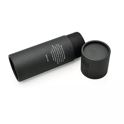 Conteneur de expédition d'emballage de papier de petit emballage rond noir recyclable de carton
