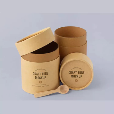 Logo Cylinder Food Packaging fait sur commande, emballage de tube de papier d'emballage pour le grain de café