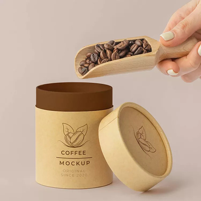 Logo Cylinder Food Packaging fait sur commande, emballage de tube de papier d'emballage pour le grain de café